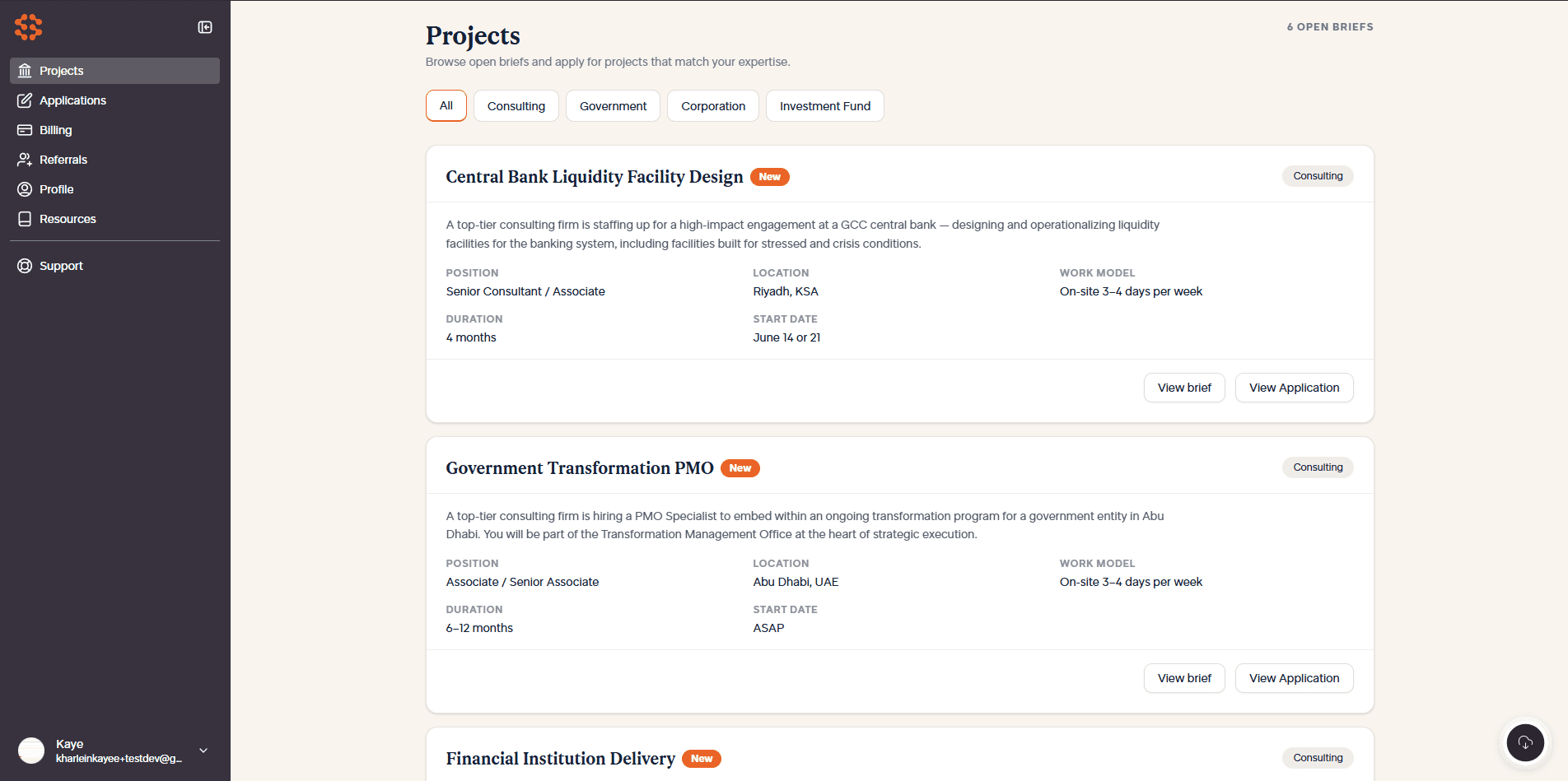 Sharp Minds — Public mandate board (demo data)